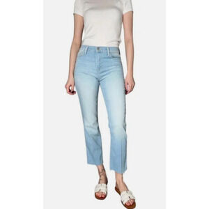 L’Agence Women's Sada Cropped Slim Windsor Blue Denim Jeans - Size 26